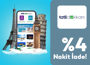 BaroKart ile tatildukkani.com sitesinden Yapacağınız Alışverişlerde %4 Nakit İade Fırsatı Sizi Bekliyor.